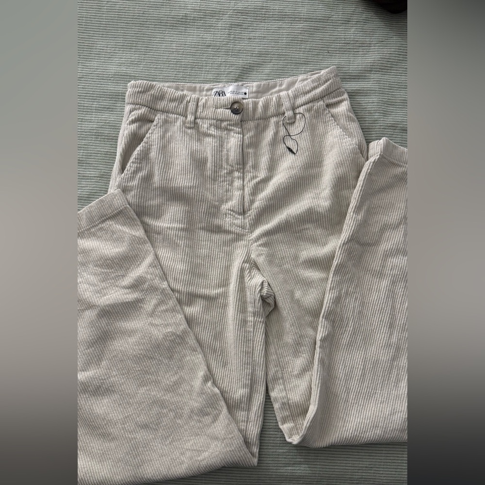 Women’s Zara Corduroy Pants - Cream